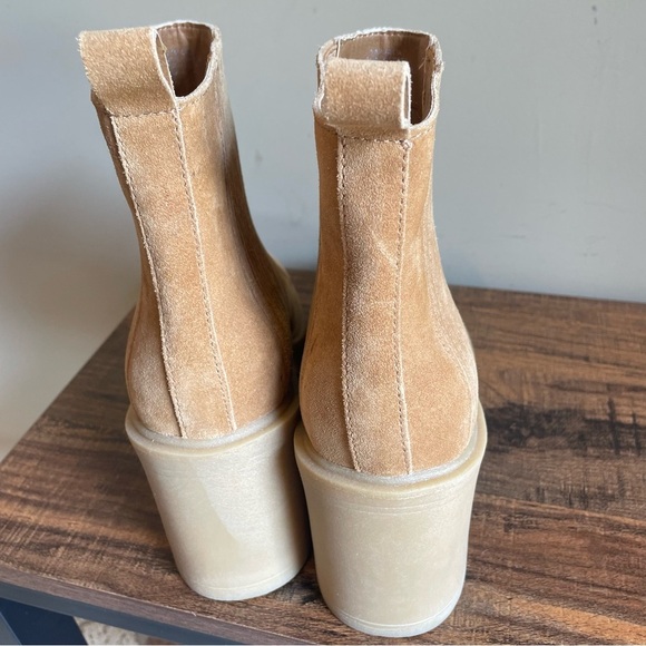 Dolce Vita Celia Booties in Dune Suede Leather Anthropologie - Picture 3 of 7